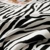Ткань синель шириной 1,8 м с рисунком зебры, ткань синель, чехол для дивана, полотенце, черно-белый геометрический цветок