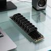 Адаптер M.2 на SATA ASM1166 6 Гбит/с 8 портов M.2 M KEY NVMe в SATA Конвертер с умным индикатором Инструменты в комплекте для настольного ПК
