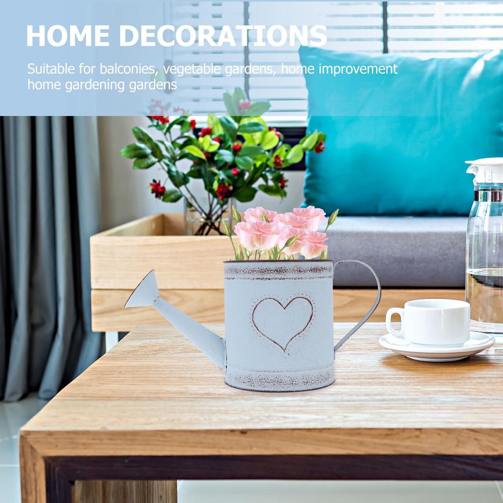 Цветочный горшок Лейка Модель Винтажная ваза Чайник Железо Садоводство Путешествия для