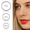 1Pc Surgical Steel Thin Small Nose Ring Hoop 0.8mm Cartilage Piercing