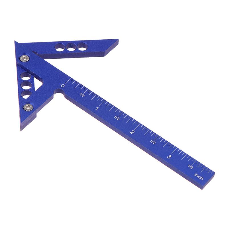 Угловая линейка-упор из алюминиевого сплава, треугольная стрелка 45 градусов, линейка для позиционирования под прямым углом, угловая линейка 90 градусов