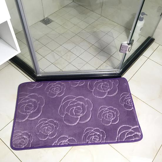 Yousheng нескользящий коврик для ванной комнаты 3D узор розы напольный коврик коралловый бархат однотонный ковер коврик для входной двери дома в помещении