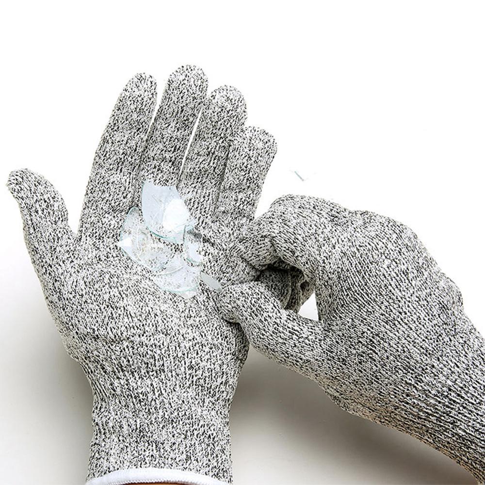 Anti cut Gloves 5 Grade Safety Cut Proof Stab Stainless Steel Wire Metal Mesh Kitchen Butcher Cut Resistant Safety Gloves S 20cm