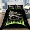 Tmarc Tee Skateboard Skull Bedding Cover Set Comforter Duvet Cover Set Pillowcase