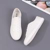 Летние кеды из парусины для девочек, черлидинга, подростков, на шнуровке, весна-осень, маленькие белые туфли, студенческие спортивные туфли на плоской подошве