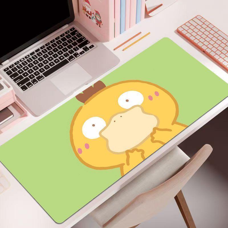 Коврик для мыши Pokmon, 60*30 см, очень большой, с прошитыми краями, офисный коврик для стола, коврик для игровой клавиатуры и мыши, универсальный, нескользящий