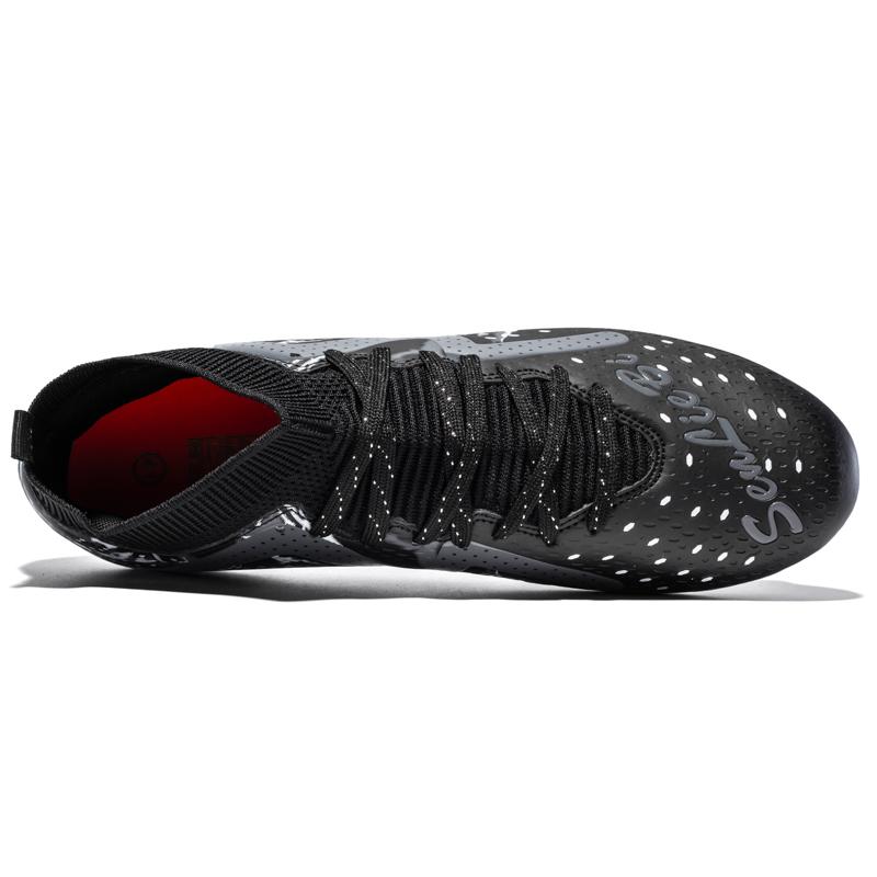 Men's High-top Football Shoes Long Spikes Sports Football Boots Large Size Youth Children's Football Boots