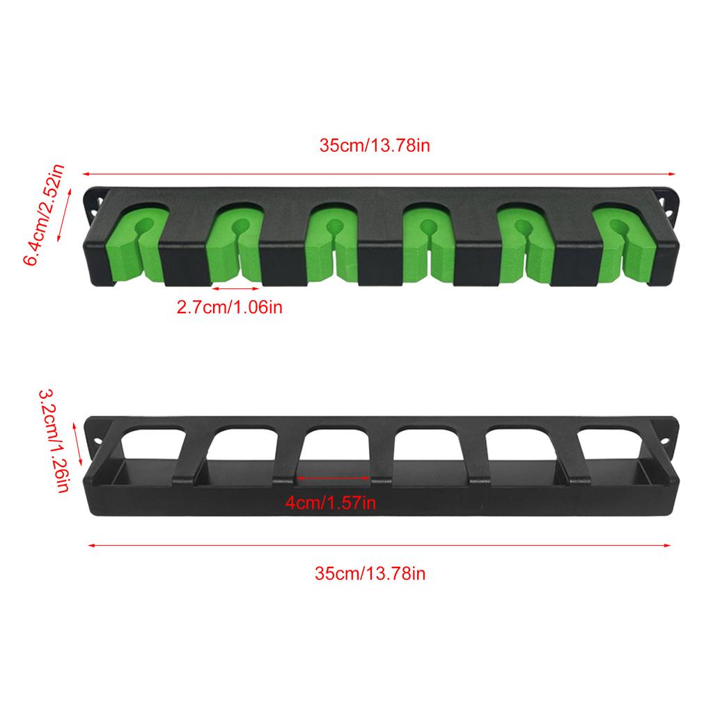 Держатели для удочек для гаража Вертикальный держатель для удочек Настенное крепление Стойка для удочек Держатель для удилищ Вмещает до 6 удочек
