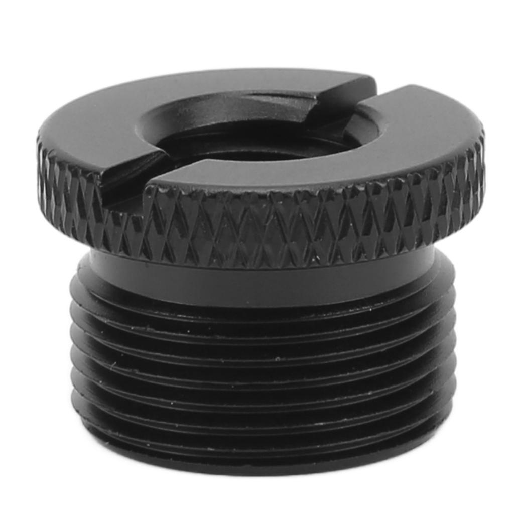 Адаптер резьбы для микрофонной стойки 3/8 дюйма внутренняя резьба на 5/8 дюйма наружная резьба Адаптер с винтомЧерный F19A