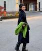 Generalidea Balmacaan Single Handmade Long Coat [Dark Navy] / Wbe3L10510