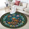 Desert Gecko Glass Round Area Rug Under Office Chairs Bedroom Living Room Home Decor