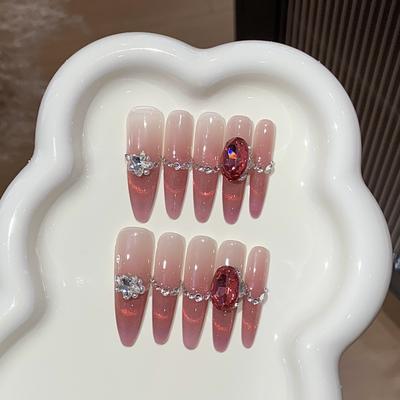 Прозрачный как лед розовый градиент Улыбка Авроры Кошачий глаз Розовый овал Бриллиант Клубника Сладкое вино Носить доспехи