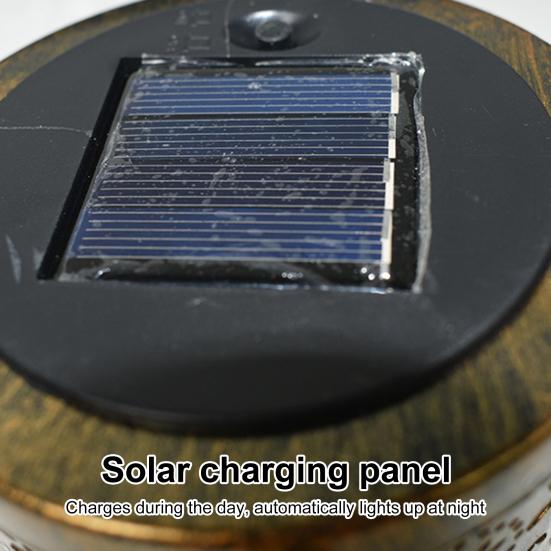 1 комплект солнечной лампы высокой прочности, креативная водонепроницаемая форма, полая простая установка, утюг для улучшения атмосферы