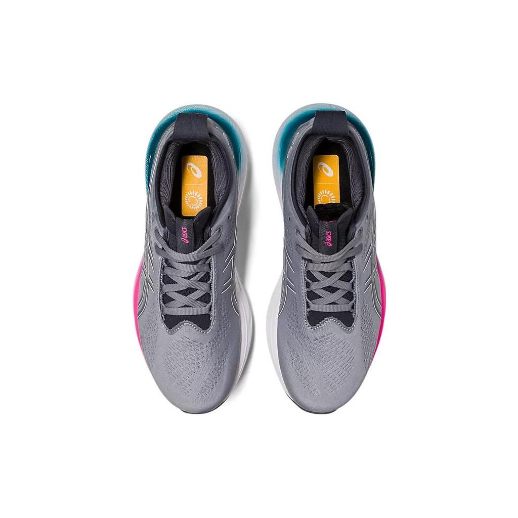 Asics Женские кроссовки Gel Nimbus 25 Sheet Rock Pink Rave серо-белые 1012B356-023