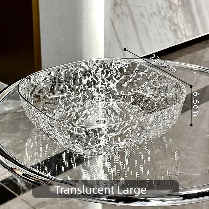 Прозрачные фактурные пластиковые фруктовницы без BPA, большой вместимости, ударопрочные, для кухни, ежедневного использования, пикника, хранения продуктов