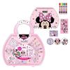 Trousse De Papeterie À Colorier - Cerda - Disney Minnie - Rose/Violet - Intérieur - Activité Créative