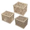 DIY Hollow Wooden Box Gift Card Money Case Wedding Reception Decoration Box Easy Assembly