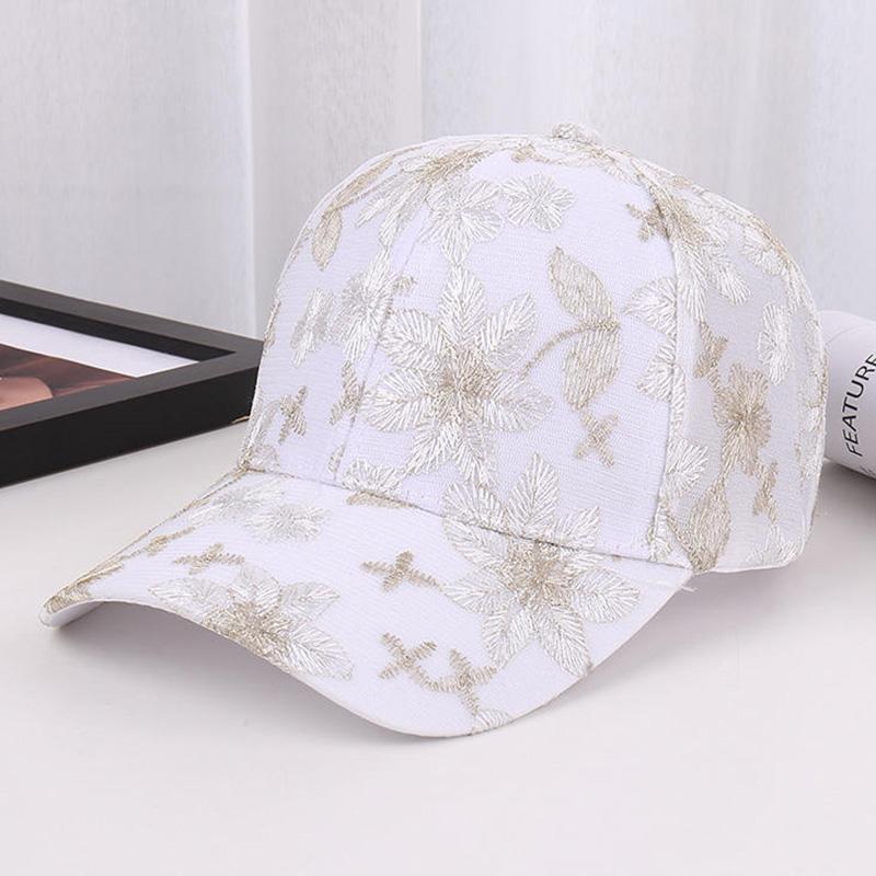 Lace Sports Sun Hat for Women Summer Mesh Baseball Cap Fashion Sun Protection Visor Cap Breathable Quick Dry Outdoor Hat