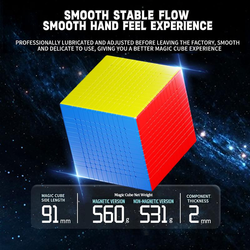 Sengso Новый Продукт Mosheng12X12 Кубик Рубика Цветной Без Наклеек Магнитный/Немагнитный Гладкий Куб Для Соревнований Для Детей И Взрослых
