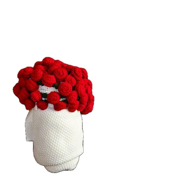 Handmade Rose Bouquet Sofa Blanket: Valentine's Day or Birthday Gift for Girls, Artificial Flower Throw Blanket