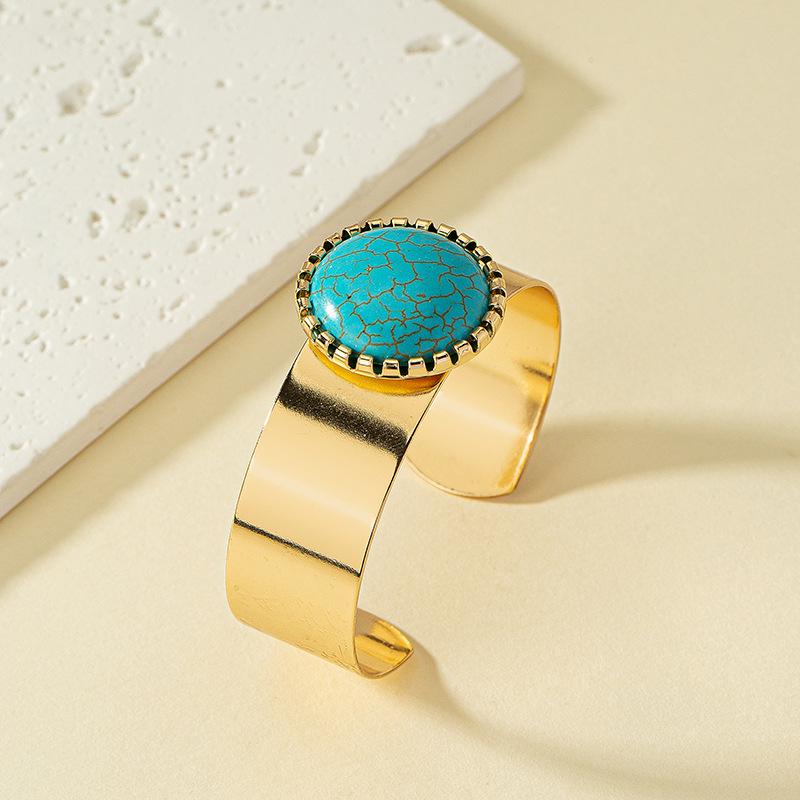 Винтажный бирюзовый браслет из бусин - Модный хип-хоп стиль для женщин