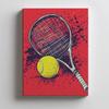 Plakat Tenisowa Pasja Plakat Tenisowa Pasja, 70X100 Cm, Rama Drewniana Jasny Dąb, Papier Matowy 230 Gsm