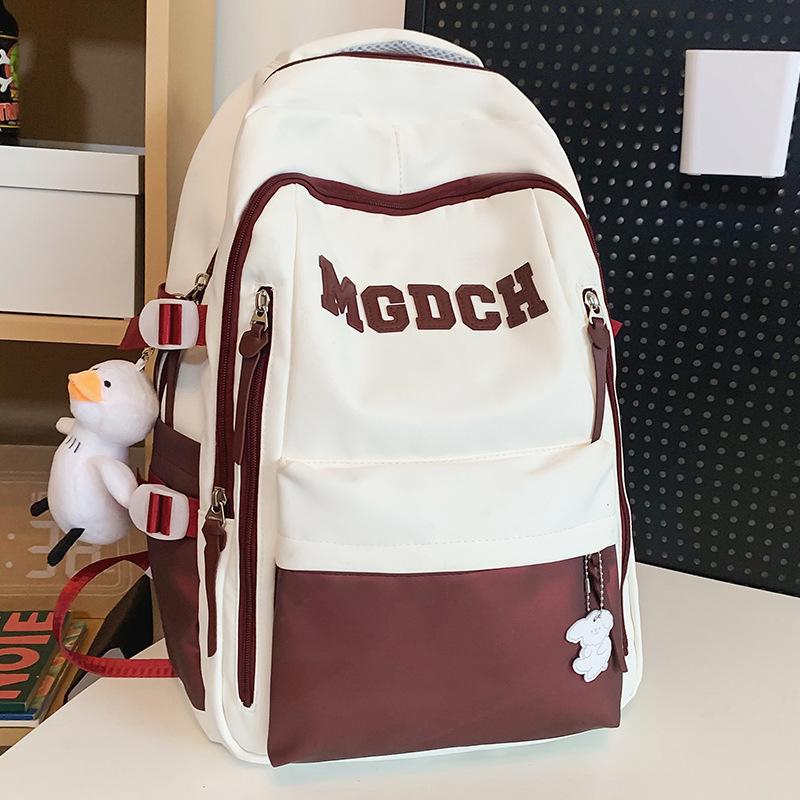 Школьный рюкзак для девочки начальной школы с алфавитом, рюкзак для ученика средней школы, рюкзак для студента колледжа