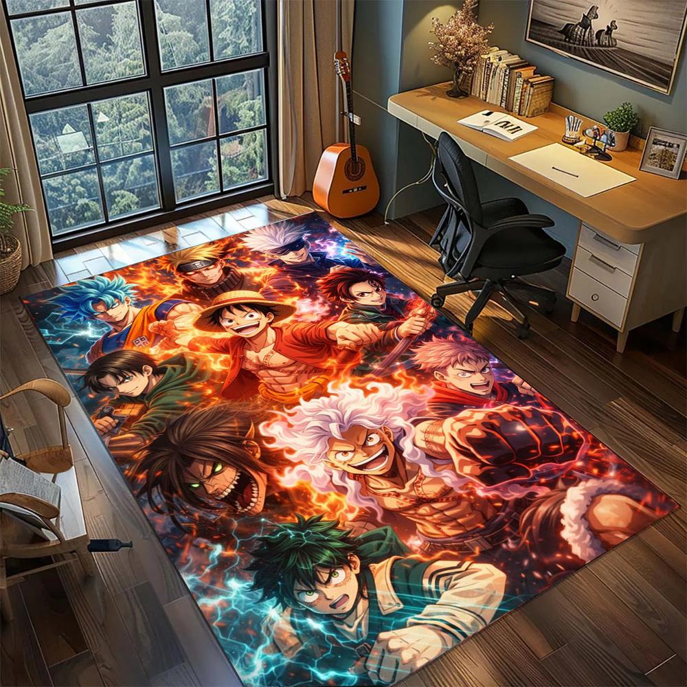 One Piece!Rug Carpet Large Area Rug Non Slip Washable Floor Mat Gamer Room Bedroom Home Decor