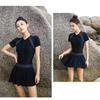 Indoor Swimsuit With High Waist Spliced Design For Hot Weather And Spa Relaxation
