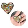 Pocket Hug Token Heart Lucky Charm with Greeting Card Distance Social Presents for Friends Birthday Valentine's Day