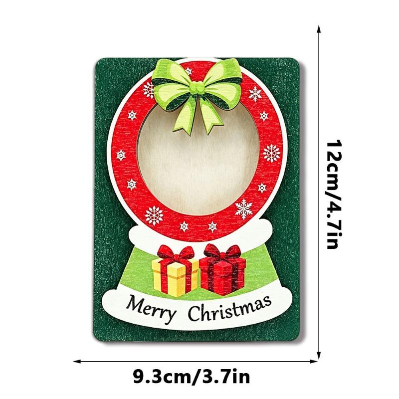 Mini Photo Frame Refrigerator Magnet Cute Christmas Fridge Magnet for Kitchen Home Decor DIY Custom Photos Handmade Craft Gifts