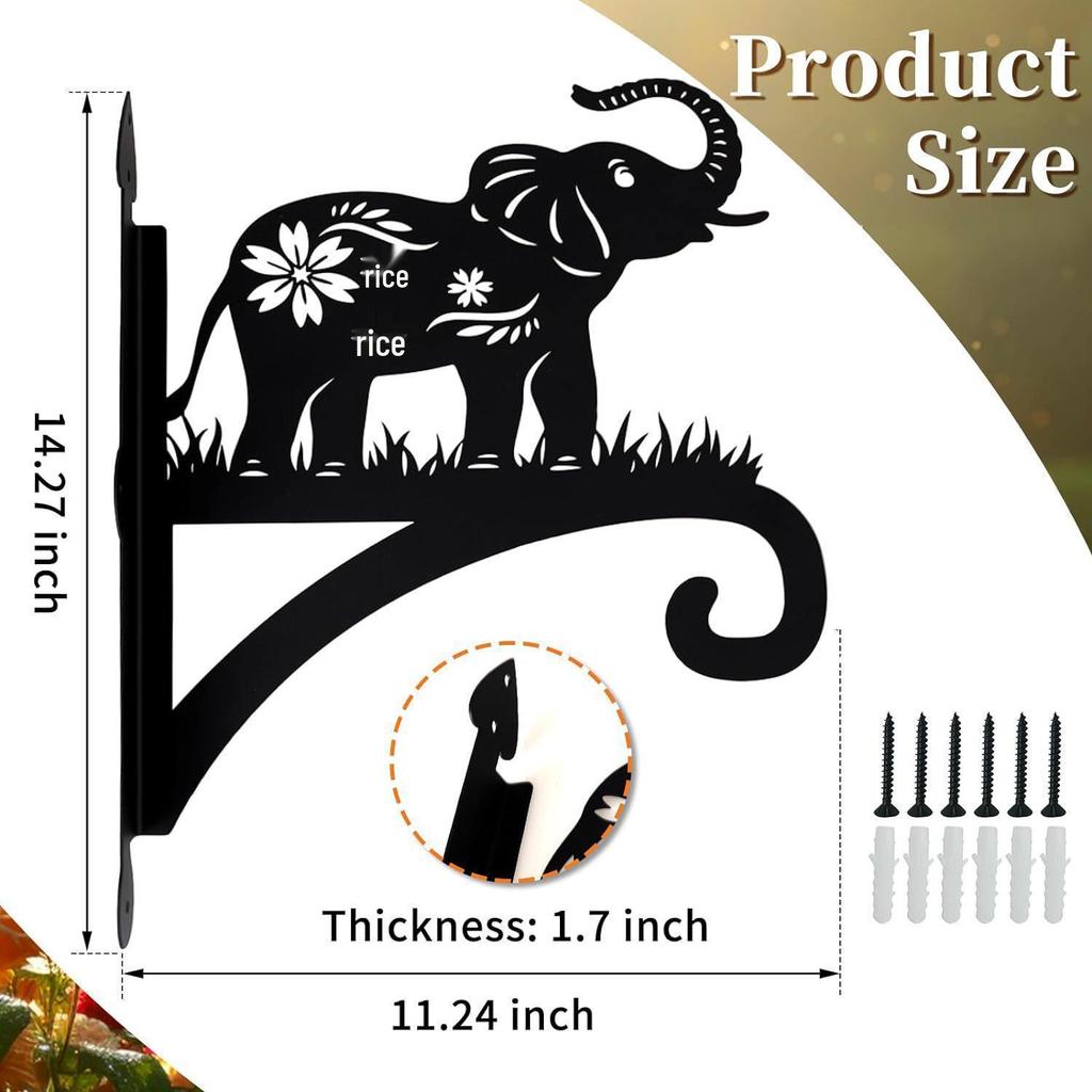 Прочные Железные Крючки для Подвесных Растений и Одежды с Декоративным Силуэтом Гнома для Использования Внутри и Снаружи