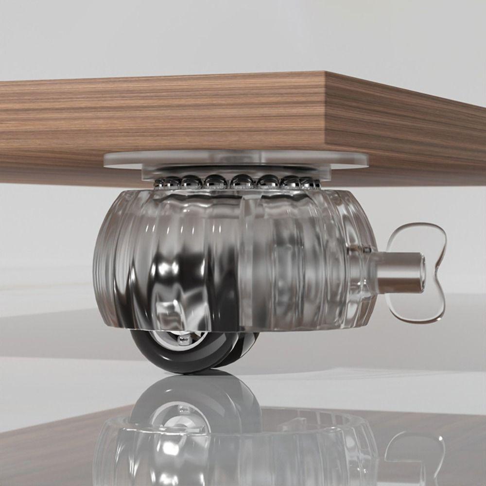 with Brake Adhesive Universal Wheel Roller Accessories Furniture Casters Storage Boxes