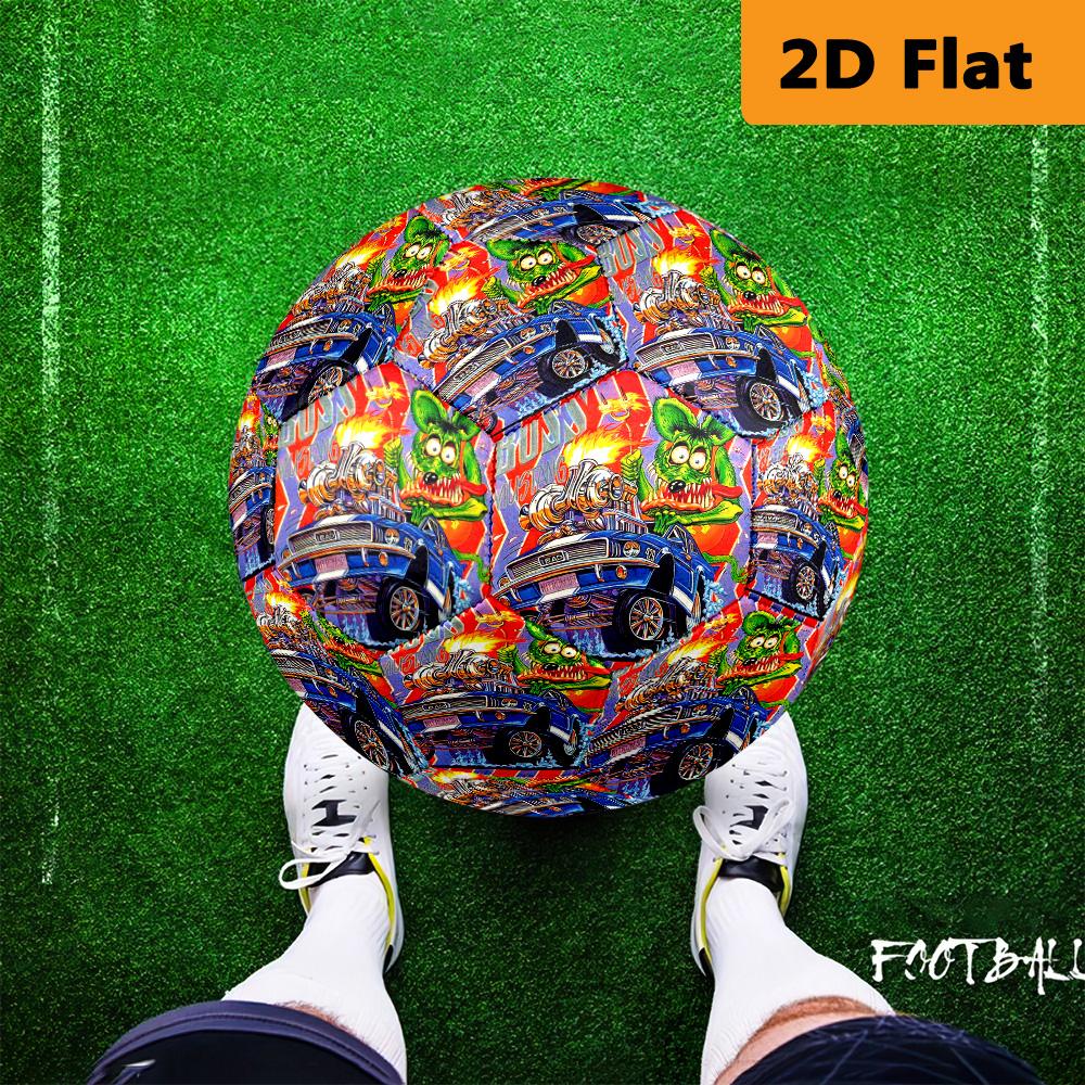 Rat Fink's Wild Ride Soccer Ball Suitable for both training and competition Wear-resistant and slip-resistant No. 5 football High elasticity