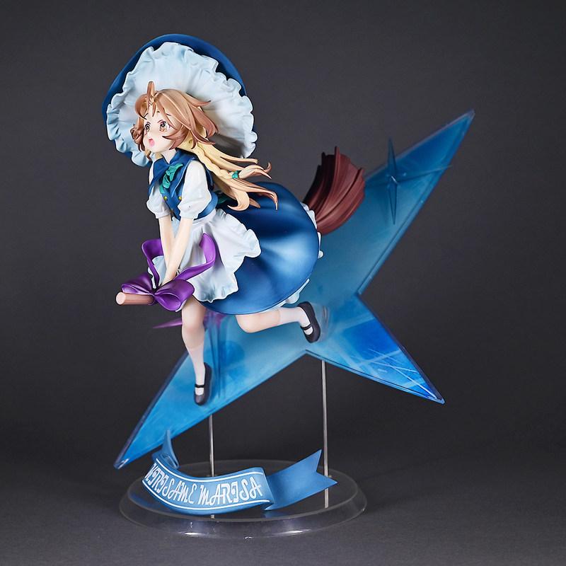 28 см Проект Touhou Мариса Кирисамэ Аниме Фигурка Милая Волшебная Горничная Звездное Небо Основание Сидячая Поза Модель Настольное Украшение Игрушка Подарки