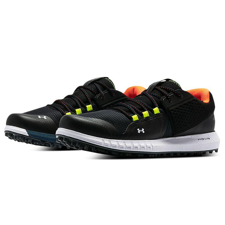 Under Armour HOVR Forge RC Spikeless Golf Черные мужские кроссовки Photon Blue 3024366-001