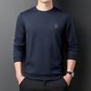 Long Sleeve T-shirt Men's Spring and Autumn New Casual Round Neck Undershirt Sweater Men