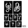 Drawing Temporary Girl Hand Art Paste New Body Stencil Template Hollow Henna Tattoo 40 Style