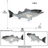 Детская развивающая игрушка-модель морского животного: Крупный окунь, Морской окунь, Камбала и Окунь.