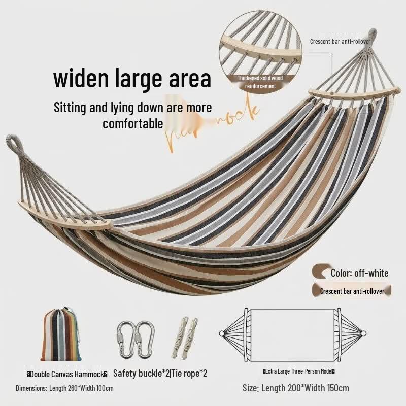 Fengsuo Striped Anti-rollover Hammock Swing