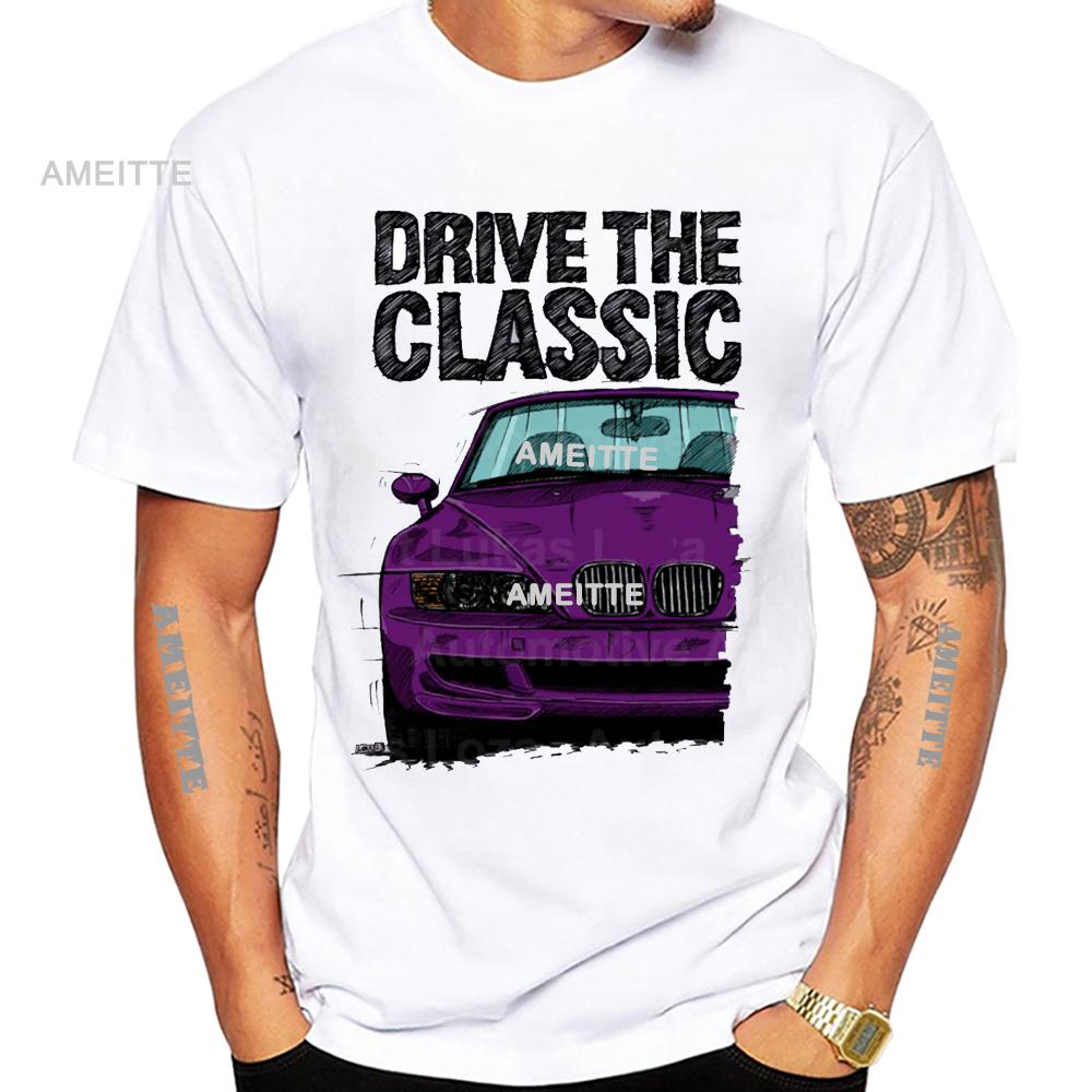 New Summer Unisex Short Sleeve Drive The Classic Z3 M Sports Car Tshirt White T Shirt Cool Casual Boy Tees White Tops