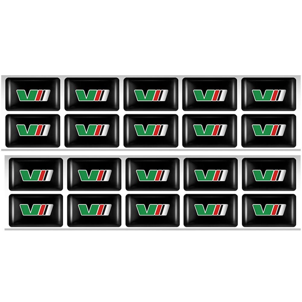 AAFM1 10/20/50Pcs Car Styling Epoxy Resin Badge Indoor Decoration Sticker For Skoda Octavia VRS Vision Kodiaq Favorit Rapid Fabia VII