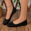 2024 Spring and Autumn Fashion Women's Shoes Hot Selling Solid Color Round Toe Shallow Mouth Low Heel Slip-on Women's Flat Shoes