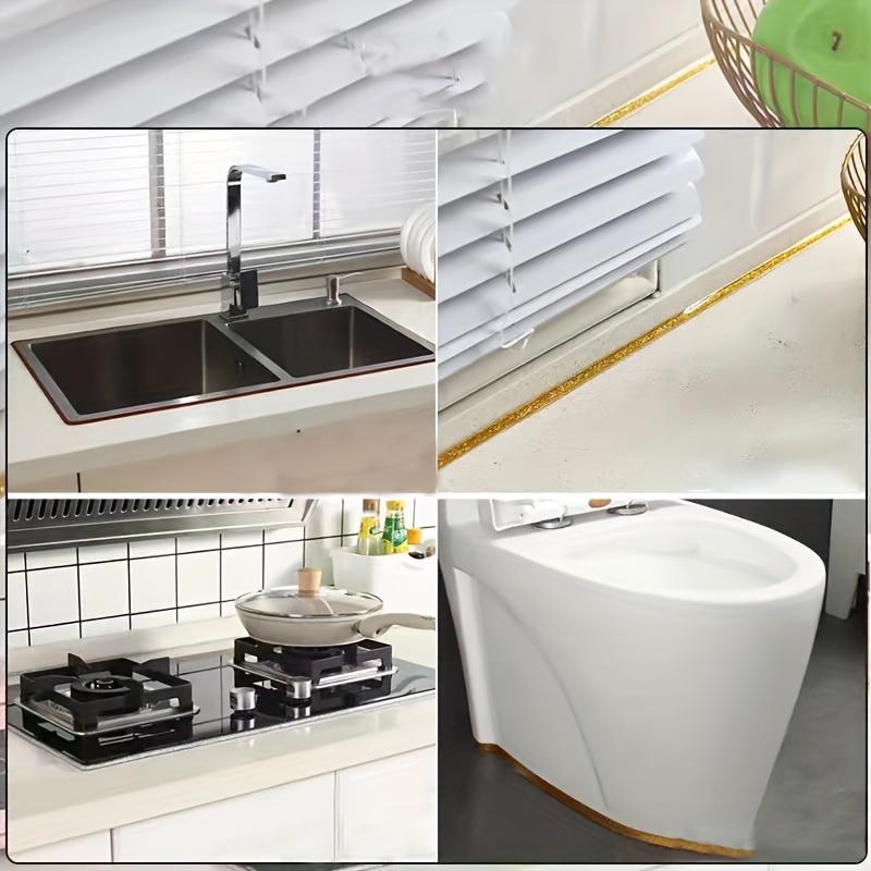 2 шт. Самоклеящаяся наклейка для швов на кухне, плита для бассейна, линия для удара, наклейка для красивого края на углу стены, водонепроницаемая и устойчивая к плесени лента