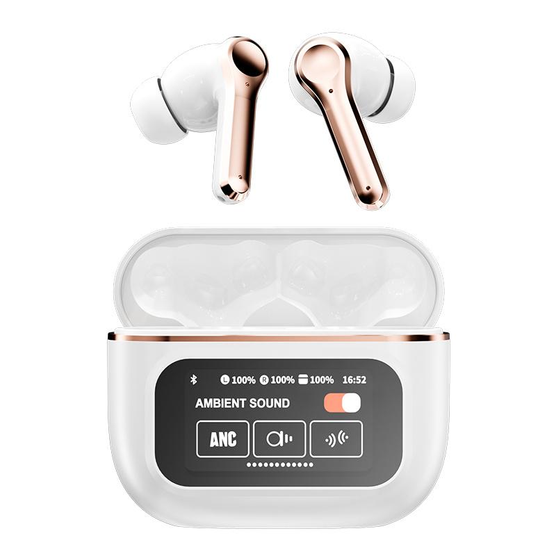 New YX30 Earphones Wireless Bluetooth Headset LED Touch Screen Control Volume Adjustment Headphones ANC Noise Reduction YX30
