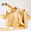 50Pcs Homemade Bread Bags with Window Food Grade BPA Free Food Packaging Storage Bags Paper Bakery Bags