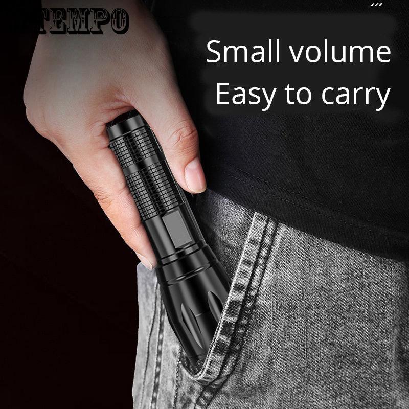 Мини-Фонарик Портативный Открытый Домашний Рабочий Свет USB Перезаряжаемый Сильный Свет Освещения Маленький Факел