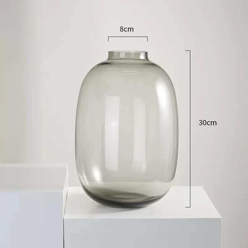 Прозрачная стеклянная ваза для гидропоники Стеклянный контейнер Прозрачная ваза для цветов Цветочные композиции Аксессуары Террариум Домашнее украшение
