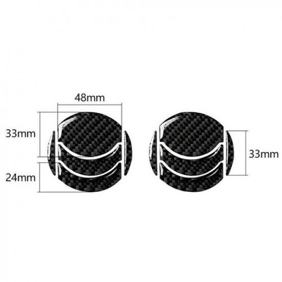 10x Накладка на вентиляционное отверстие на приборной панели из углеродного волокна для Nissan 350Z 03-09