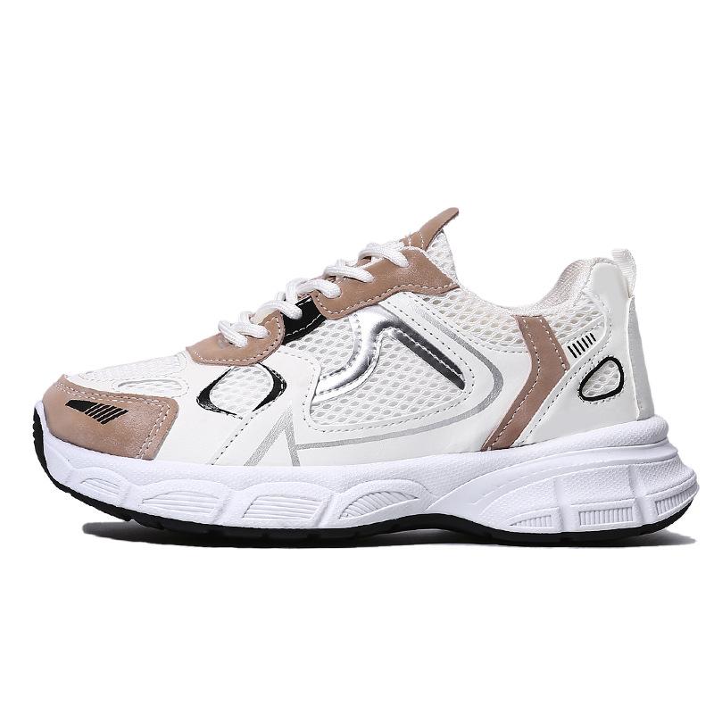 Sports Shoes Women Fashion Fashion Summer Mesh Surface Breathable Women Casual Single Shoes Comfortable with Daddy Shoes